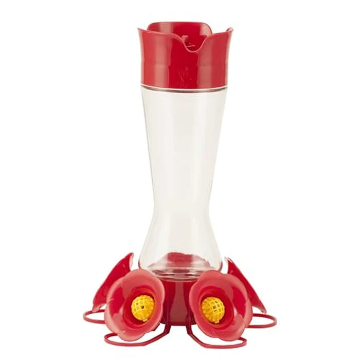 Perky-Pet Favored Pinch-Waist Glass Hummingbird Feeder with Built-in Ant Moat and Bee Guards - 16 oz Capacity - 204CP-4 by Perky-Pet - Used - Very Good condition - US$10.30