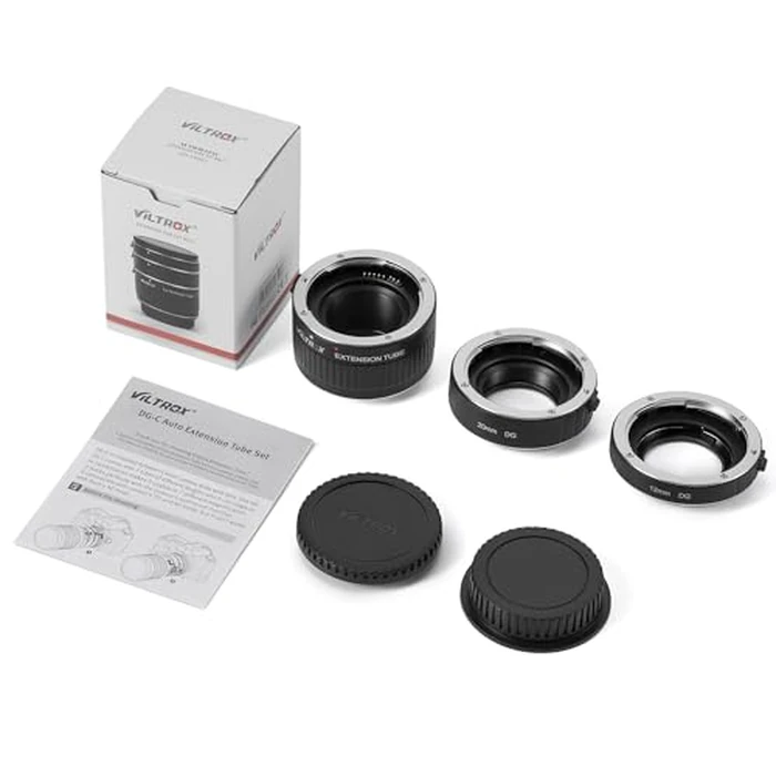 VILTROX DG-C Auto Focus Macro Extension Tube Set Compatible with Canon EF EF-S Lens DSLR Camera 2000D 1300D 800D 600D 400D 200D 90D 70D 50D 30D 10D 7D 6D 5D T7 T6 T5 T4i SL3(12mm 20mm 36mm) by VILTROX - Image 8