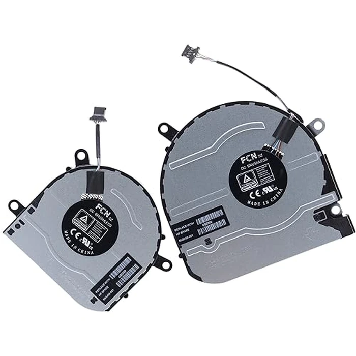 Deal4GO CPU Cooling Fan M45465-001 w/GPU Graphics Fan M45466-001 Set Replacement for H P Envy X360 15-ES 15-EU 15M-EU 15M-ES 15-ES2026NR 15-EU0097NR by Generic - Image 1