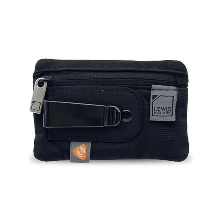 Lewis N. Clark RFID-Blocking Hidden Clip Stash Travel Belt Wallet, Black, One Size by Lewis N. Clark - Used - Very Good condition
