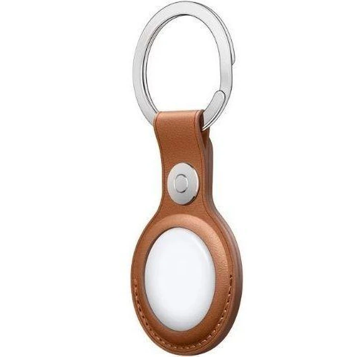 Apple Leather Key Ring Case For AirTag - Saddle Brown by Apple - Image 3
