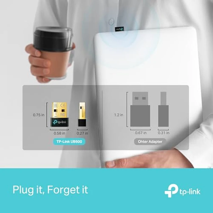 TP-Link USB Bluetooth Adapter for PC, Bluetooth 5.3 Dongle Receiver (UB500) - Plug and Play, Nano Design, EDR & BLE, Supports Windows 11/10/8.1/7 for Wireless Keyboard Mouse Headphone Speaker by TP-Link - Image 5
