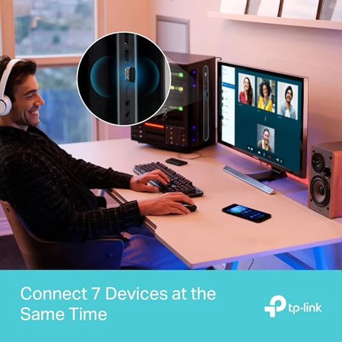 TP-Link USB Bluetooth Adapter for PC, Bluetooth 5.3 Dongle Receiver (UB500) - Plug and Play, Nano Design, EDR & BLE, Supports Windows 11/10/8.1/7 for Wireless Keyboard Mouse Headphone Speaker by TP-Link - Image 7