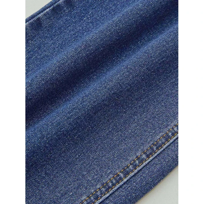 Flamingals Bootcut Jeans for Women High Waist Butt Lifting Dual Button Skinny Straight Leg Jeans Trendy Denim Pants Mid Blue Wash M by Flamingals - Image 5