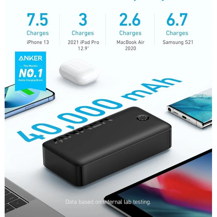 Anker 347 Power Bank (PowerCore 40K) | A1377 - Black by Anker - Image 2