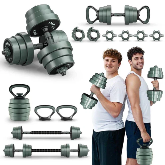 IMGadgets IMFIT AIO Weight Adjustable Dumbbells (1.65 to 85 lbs) - Grey by IMGadgets - Refurbished - Excellent condition - CA$263.98