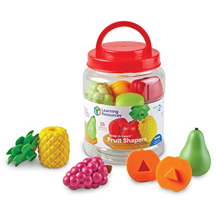 Learning Resources Snap-n-learn Fruit Shapers,Fine Motor Toy for Toddlers, Ages 2+ by Learning Resources - Image 1