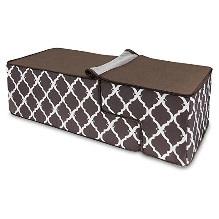 Foldable Pet Steps/Stairs with CertiPUR-US Certified Foam by Best Pet Supplies - Brown Lattice, 4-Steps (H: 22") (ST245T-L) by Best Pet Supplies - Image 3