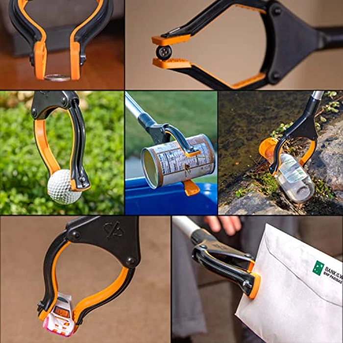 EZPIK Pro 34" Grabber Reacher Tool for Seniors - Grabbers for Elderly Reaching Tool Heavy Duty Pickup Trash Picker Upper Equipment - Claw Grabber Stick for Reaching Aids, Weed Gripper 3-Pack by EZPIK - Image 7