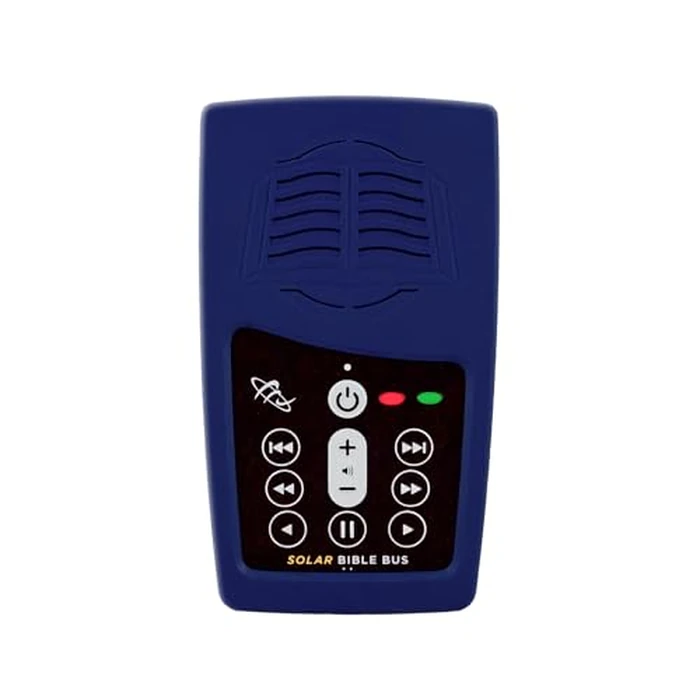 Thru The Bible with J. Vernon McGee + King James Version (KJV) Blue MegaVoice Handheld Solar Powered Audio Bible (TTB+KJV-Solar+) by MEGAVOICE - Image 1