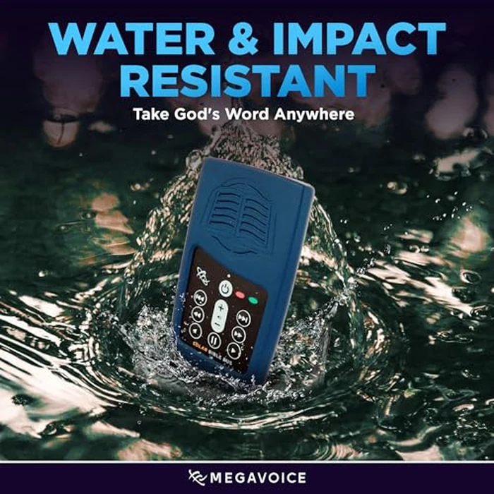 Thru The Bible with J. Vernon McGee + King James Version (KJV) Blue MegaVoice Handheld Solar Powered Audio Bible (TTB+KJV-Solar+) by MEGAVOICE - Image 2