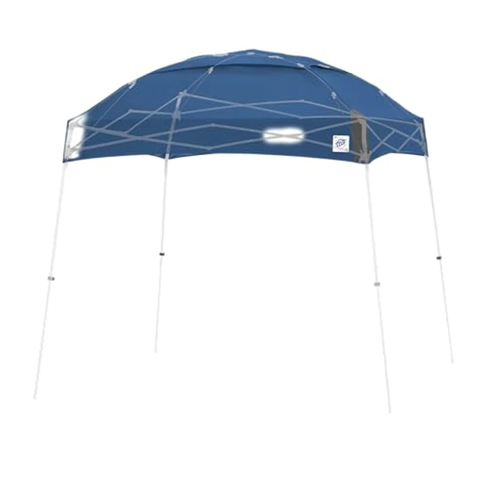 E-Z UP Dome Instant Shelter Canopy, 10' x 10', Vented Top with Wide-Trax Roller Bag & 4 Piece Spike Set, Royal Blue by E-Z UP - Image 3