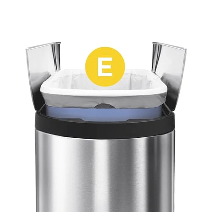 simplehuman Code E 200 Count, Dispenser Pack Custom Fit Liners, Drawstring Trash Bags, 20 Liter / 5.3 Gallon, White by simplehuman - Image 4