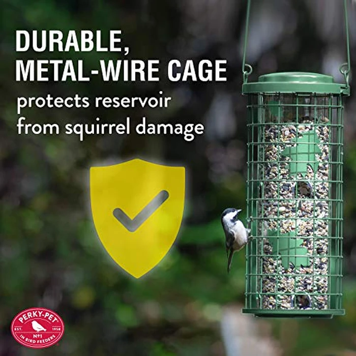 Perky-Pet Squirrel Stumper Wild Bird Feeder - Keep Squirrels Out - 8 Feeding Ports for Wild Birds - 3 lb Wild Bird Seed Capacity - 114G, Green - Decor for Outdoors by Perky-Pet - Image 3
