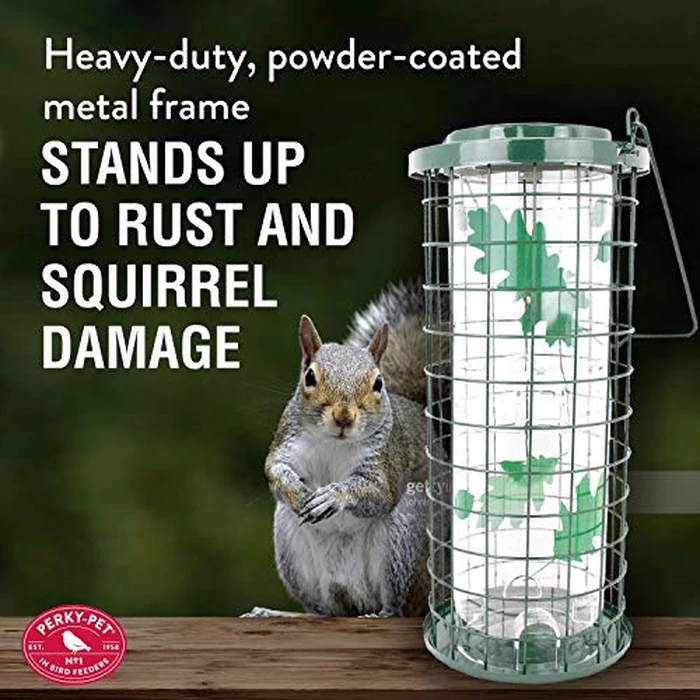 Perky-Pet Squirrel Stumper Wild Bird Feeder - Keep Squirrels Out - 8 Feeding Ports for Wild Birds - 3 lb Wild Bird Seed Capacity - 114G, Green - Decor for Outdoors by Perky-Pet - Image 6