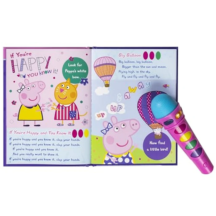 Peppa Pig - Sing with Peppa! Microphone and Look and Find Sound Activity Book Set - PI Kids (Play-A-Song) by PI Kids - Image 2