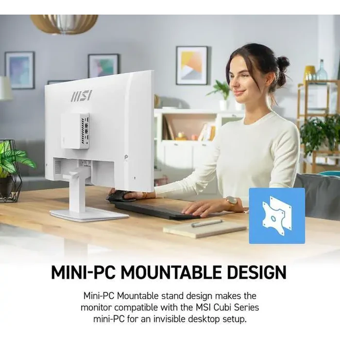 MSI 27" Full HD 144Hz IPS white LCD Computer Monitor with Built-in Speakers for both work and gaming PRO MP273W E14A by MSI - Image 6