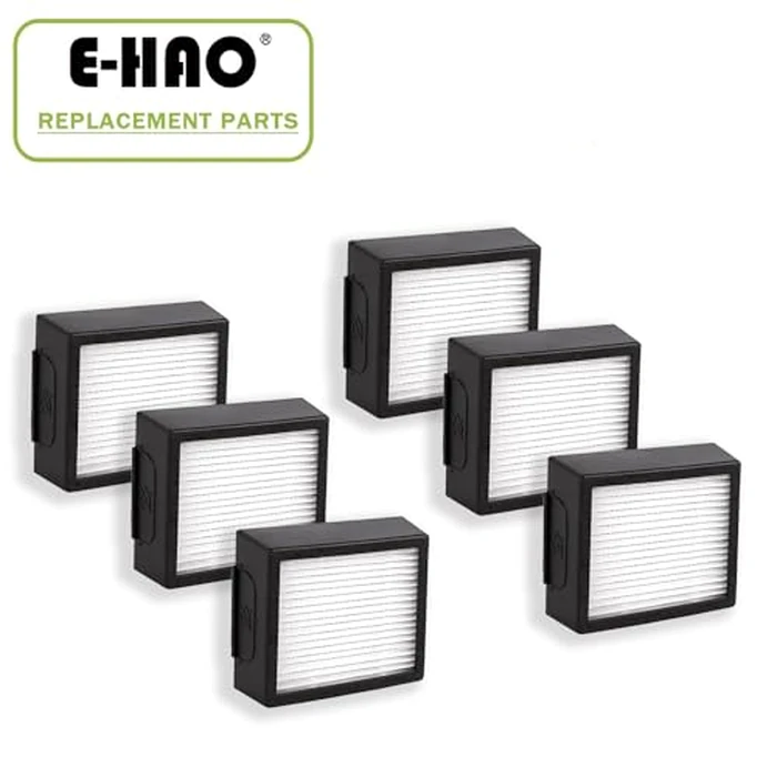 E-HAO 6 Pack Vacuum Filters Replacement Parts Only for iRobot Roomba Combo j7+, Combo j9+ and Max 10 Model by E-HAO - Image 1