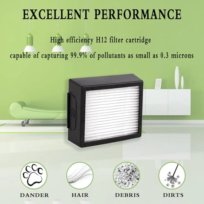 E-HAO 6 Pack Vacuum Filters Replacement Parts Only for iRobot Roomba Combo j7+, Combo j9+ and Max 10 Model by E-HAO - Image 3