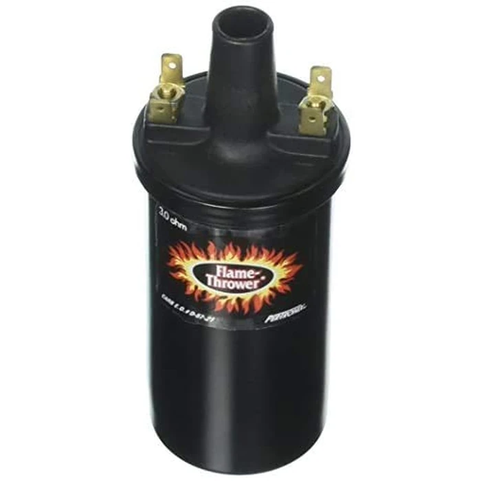 PerTronix Flame-Thrower Ignition Coil 40,000 Volt - 12V High Output Performance Ignition Coil, 3 Ohm Oil-Filled Canister, Black, Electronic Ignition Compatible - 40511 by Pertronix - Used - Like New condition - US$47.94