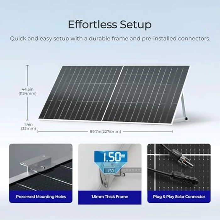Renogy Solar Panels Bifacial 4Pcs 590 Watt N-Type Monocrystalline 12V 16BB Solar Panel, 25% High Efficiency Solar Module for RV Home Farm Shed Trailer Camper Marine Off-Grid System by Renogy - Image 8