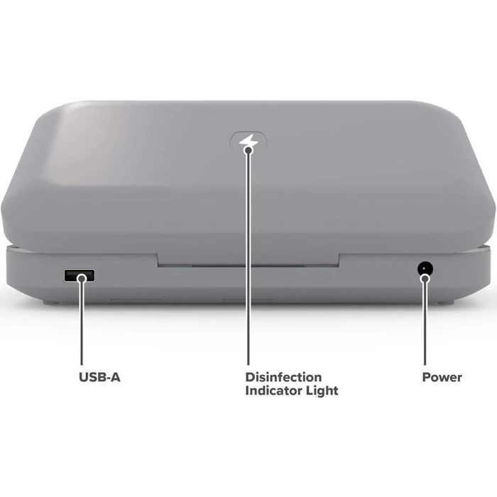 PhoneSoap UV Phone Qi Wireless Charger and Sanitizer - Gunmetal Grey by PhoneSoap - Image 3