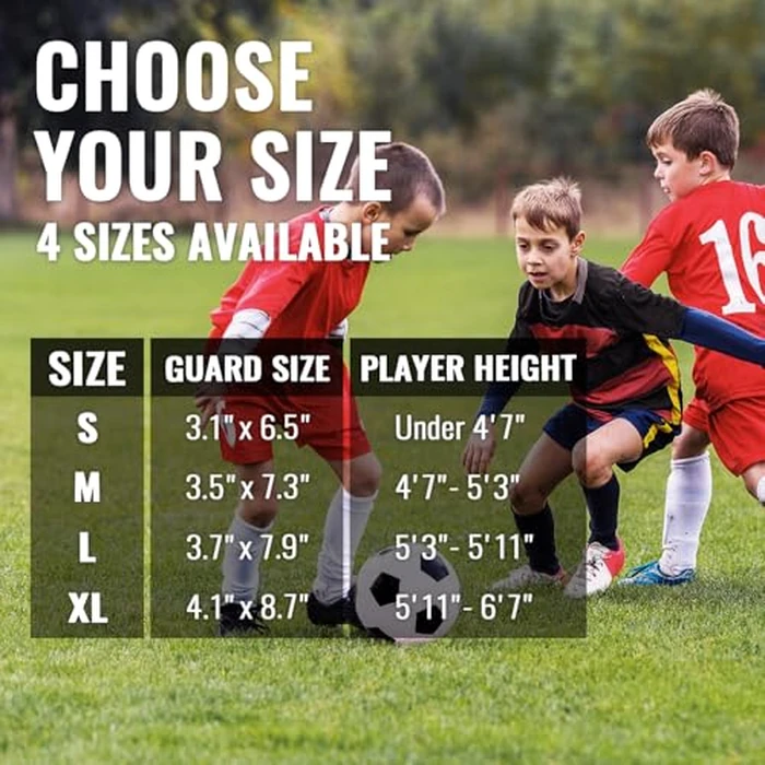 Soccer Shin Guards for Men incl. Sleeves with Optimized Insert Pocket - Protective Soccer Equipment for Kids Adults (Black L) by Northdeer - Image 6