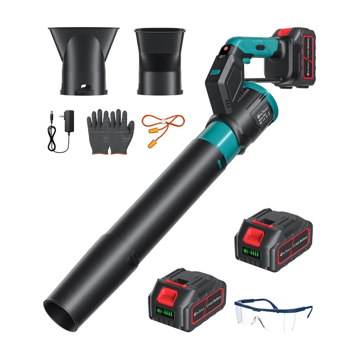 5.2Ah Cordless Leaf Blower 750 CFM 220 MPH with 2 Pack Batteries Powered Electric Leaf Blower, Christmas Garden Tools for Lawn Care, Yard, Patio, Garage by DocSmart - Image 1