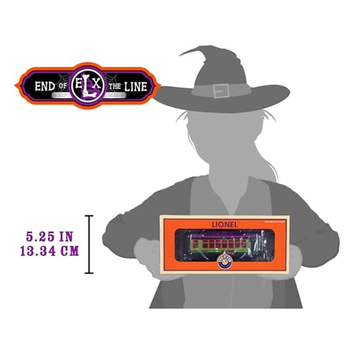 Lionel Halloween O Gauge Model Train Trolley with Underside Illumination by Lionel - Image 8