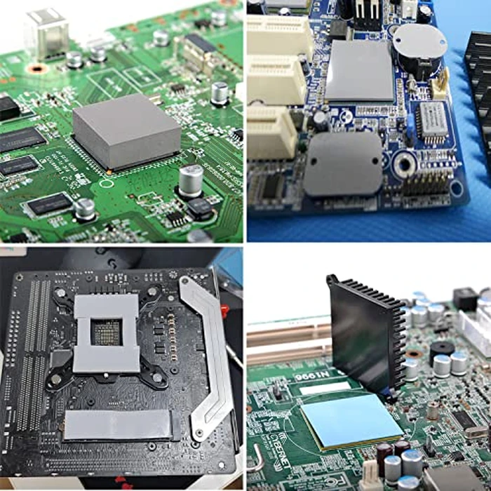 4 Pack Thermal Pad, 100 x 100 mm x [0.5 mm + 1 mm + 1.5 mm + 2 mm] Silicone Cooling Pad 6 W/m.K GPU Non Conductive Heat Resistance Extreme Odyssey Cover for Laptop Heatsink CPU GPU SSD IC LED Cooler by Aairhut - Image 7