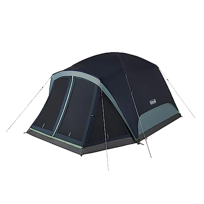 Coleman Skydome Camping Tent, 4/6/10 Person Tent for Camping, Festivals, Backyard, Sleepovers, Withstands 56 km/h Winds by Coleman - Used - Good condition - CA$188.58