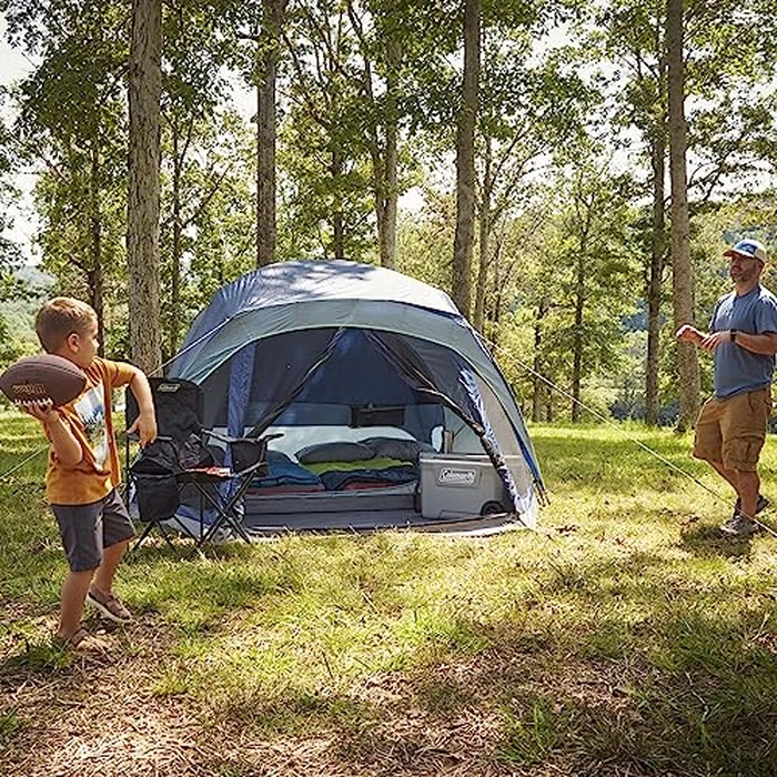 Coleman Skydome Camping Tent, 4/6/10 Person Tent for Camping, Festivals, Backyard, Sleepovers, Withstands 56 km/h Winds by Coleman - Image 8