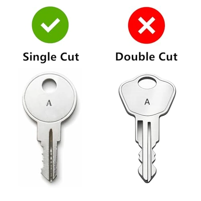 3-Pack O Keys Compatible with Sentry Safe 1100 1150 1170, Single-Sided Key Cut to Code A-Z by Rolvyns - Image 2