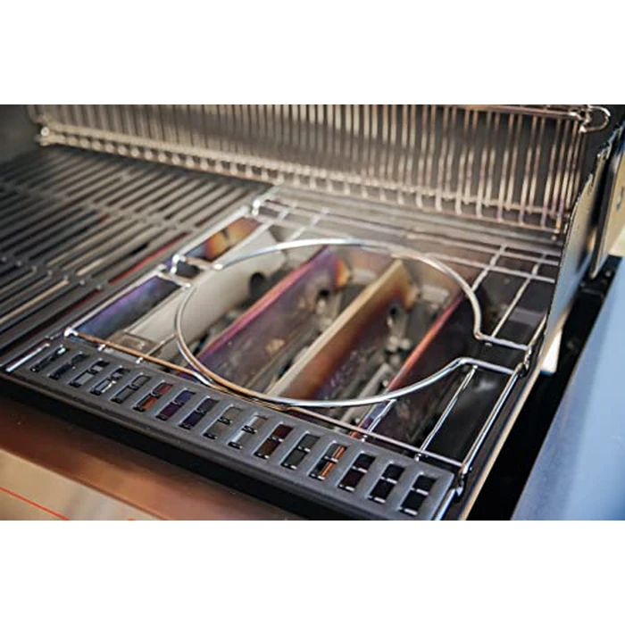 Weber Genesis E-435 Natural Gas Grill for Outdoor Cooking, 4 Burners and 1 Side Burner, Black - Porcelain-Enameled, Cast-Iron Grates, PureBlu, Sear Zone by Weber - Image 6