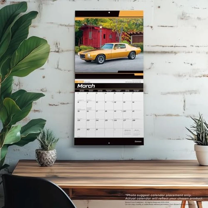 Camaro OFFICIAL | 2026 12 x 24 Inch (Hanging) Monthly Square Wall Calendar | BrownTrout | Chevrolet Motor Muscle Car by BrownTrout - Image 2