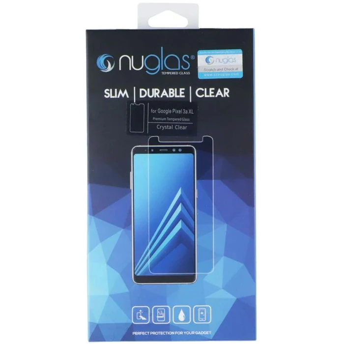 Nuglas Crystal Clear Tempered Glass Screen Protector for Google Pixel 3a XL - Clear by Nuglas - Image 2