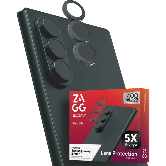 ZAGG Glass Elite Anti-Reflective Samsung Galaxy Z Fold7 Camera Lens Protector - Anti-Glare Technology, Maximum Impact & Scratch Resistance, InvisibleShield, Smudge-Free Surface, Recycled Materials by ZAGG - Image 1
