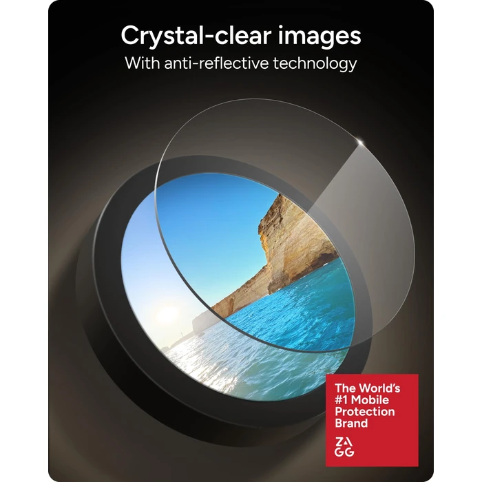 ZAGG Glass Elite Anti-Reflective Samsung Galaxy Z Fold7 Camera Lens Protector - Anti-Glare Technology, Maximum Impact & Scratch Resistance, InvisibleShield, Smudge-Free Surface, Recycled Materials by ZAGG - Image 3