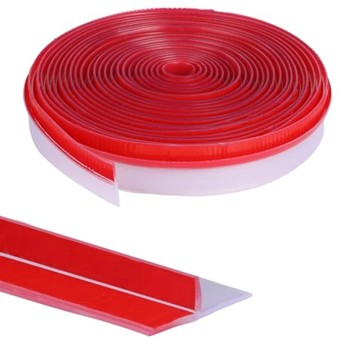 Orghtin T-Shaped Silicone Seal Strip, Clear Door Sealer Weather Stripping, 20Ft Door Draft Stopper by Orgthin - Used - Very Good condition