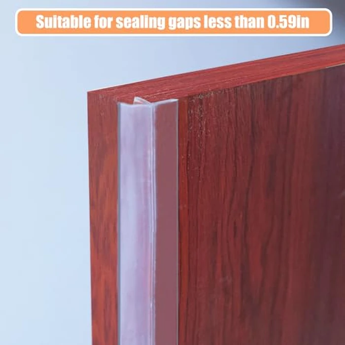 Orghtin T-Shaped Silicone Seal Strip, Clear Door Sealer Weather Stripping, 20Ft Door Draft Stopper by Orgthin - Image 7