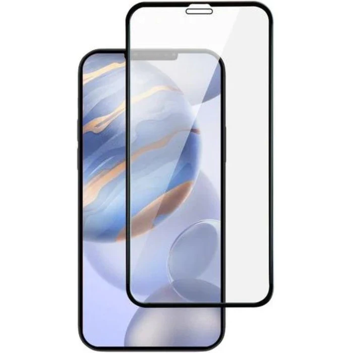 MyBat Pro Full Coverage Tempered Glass Screen Protector for iPhone 12 - Clear/Black - Brand New by MyBat Pro - Refurbished - Brand New condition - US$8.28