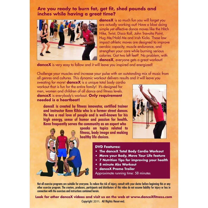 DanceX: Fun Total Body Cardio Fitness DVD - Everybody's Workout Home Exercise DVD with FREE Bonus Content - As Seen On TV - Dance to Lose Weight Workout DVD - Get Healthy Now - Safe for All Ages by Group One Fitness - Image 2