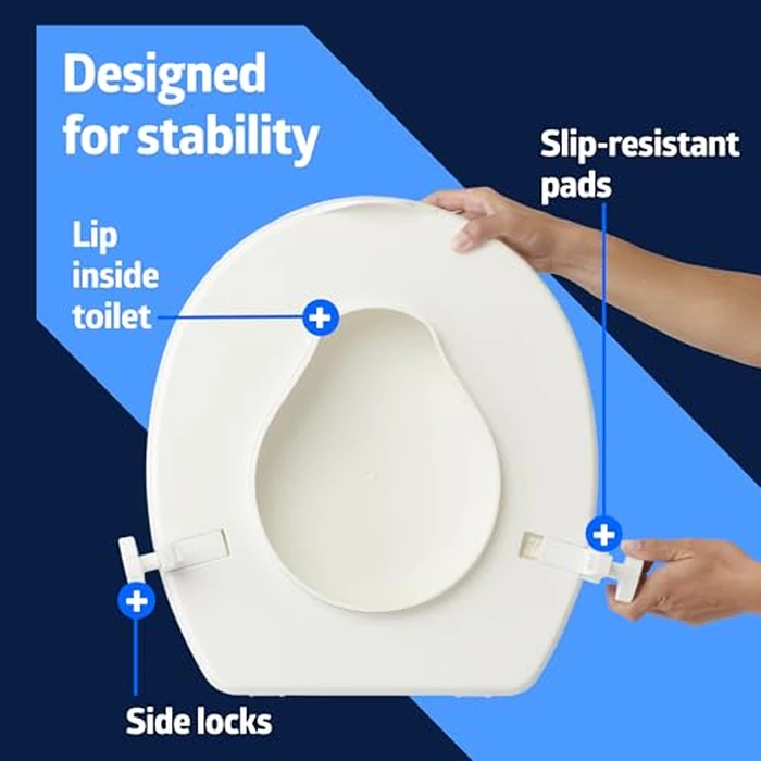 Medline 2" Universal Locking Seat Riser with Lid by Medline - Image 4