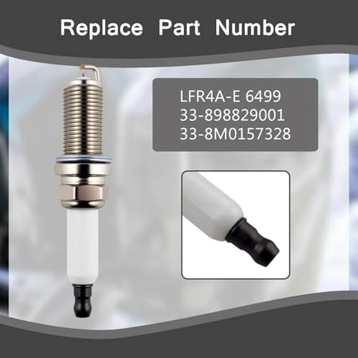 4Pcs Iridium Spark Plugs Compatible with Mercury Mariner 4-Stroke Outboard 75HP 80HP 90HP 100HP 115HP,Replace for LFR4A-E 6499 33-898829001 33-8M0157328 by atsuch - Image 3