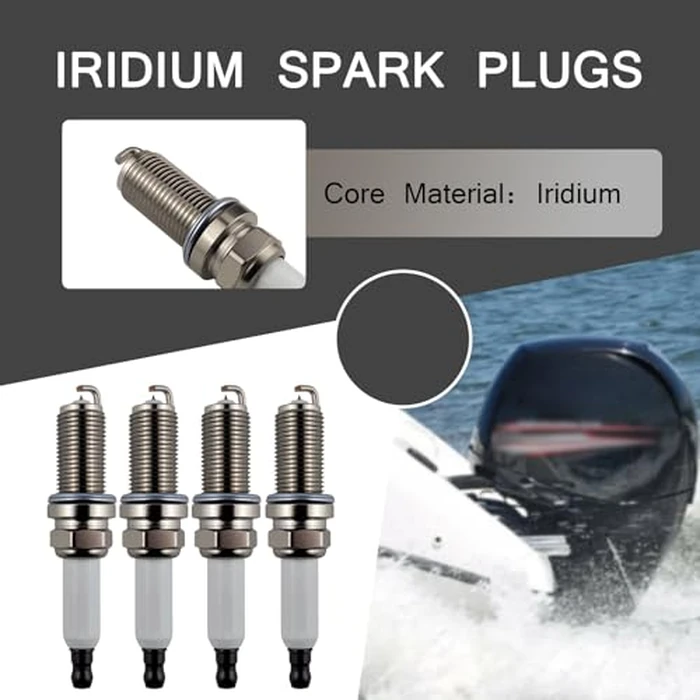 4Pcs Iridium Spark Plugs Compatible with Mercury Mariner 4-Stroke Outboard 75HP 80HP 90HP 100HP 115HP,Replace for LFR4A-E 6499 33-898829001 33-8M0157328 by atsuch - Image 5