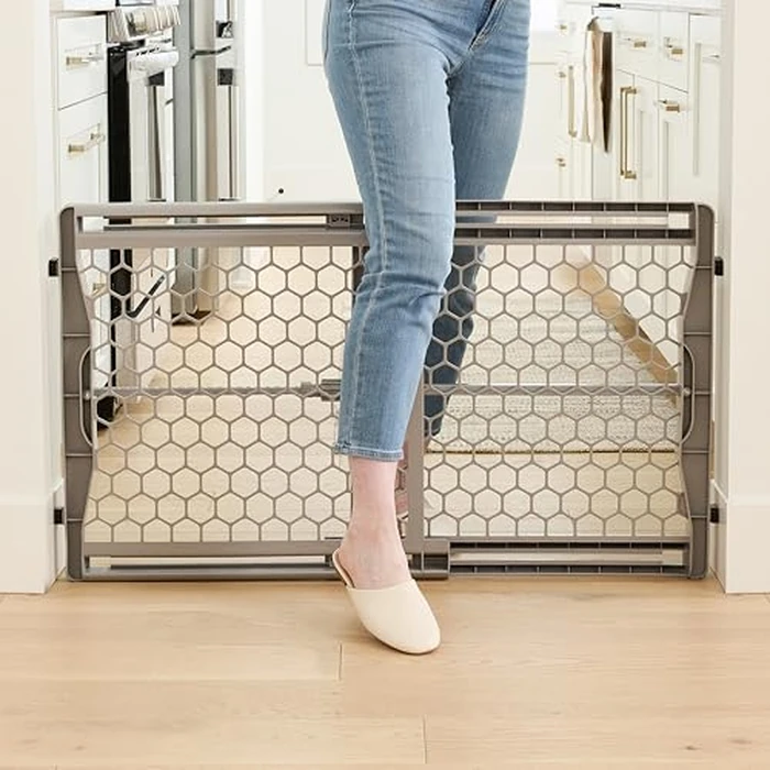 Regalo Safety 28"-42" Extra Wide Expandable Baby Gate for Doorways & Bottom of Stairs, Pressure Mounted Safety Gate for Babies, Toddlers & Pets, Tested & Safe for 30 Years, American Designed and Owned by Regalo - Image 4
