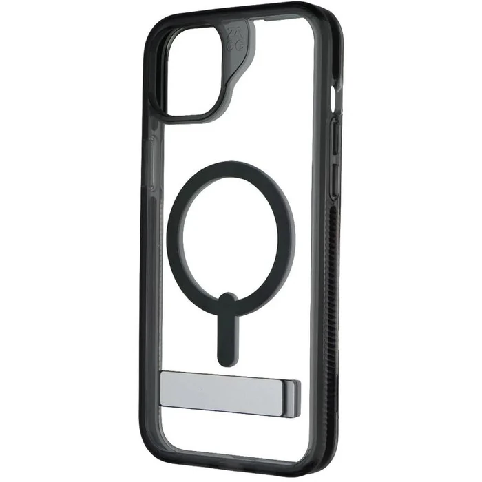 Zagg Santa Cruz Snap Kickstand Phone Case with MagSafe for iPhone 15 Plus - Black by Zagg - Refurbished - Good condition