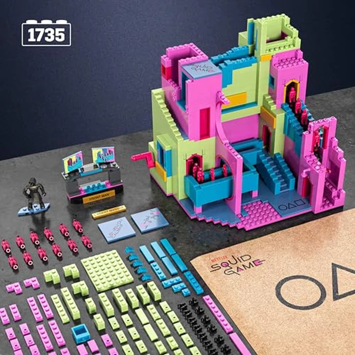 MEGA Squid Game Action Figure Building Toy The Staircase with 1707 Pieces, Motion and Poseable Figure, for Collectors (Amazon Exclusive) by Mega Brands - Image 3