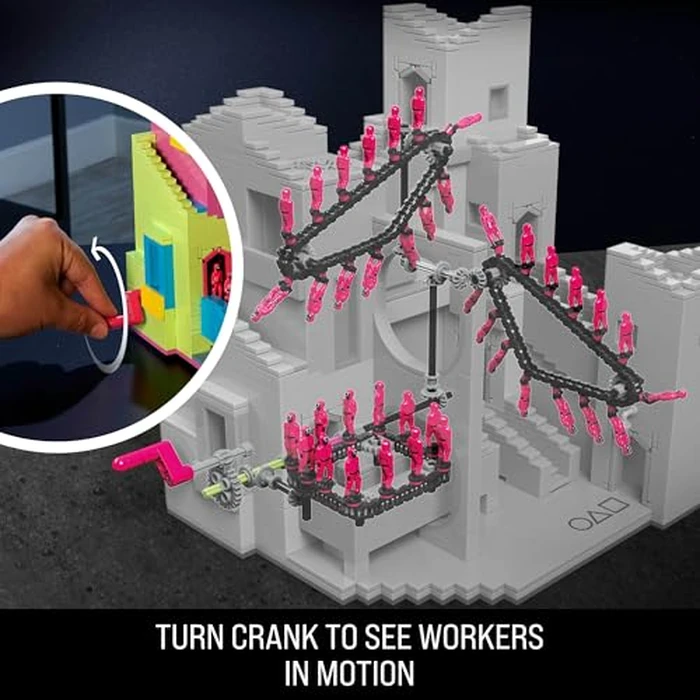 MEGA Squid Game Action Figure Building Toy The Staircase with 1707 Pieces, Motion and Poseable Figure, for Collectors (Amazon Exclusive) by Mega Brands - Image 4