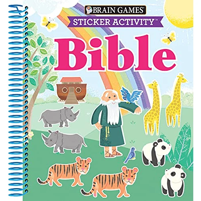 Brain Games - Sticker Activity: Bible (For Kids Ages 3-6) by Publications International, Ltd. - Used - Good condition - US$6.07